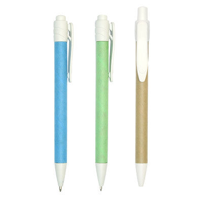 ECO Friendly Ball Pen (Blu;Grn;Brw)